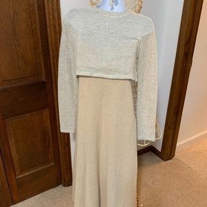 Free People two piece midi dress.